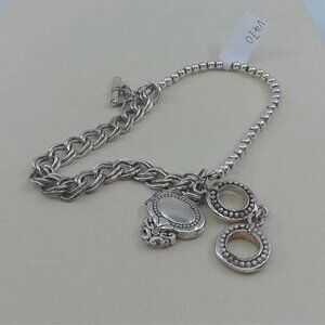 Vintage Silver-Tone Charm Bracelet / Anklet – 10”